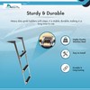 MARINE CITY Stainless Steel 3-Step Telescoping Swim Ladder with Slide