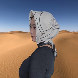 VelureLWJ Satin Scarf for Hair, 35" Like Silk Scarf for Women Hair Wrap Sleeping, Silk Head Scarf, Silk Hair Scarf, White Scarf, Luxuriously Soft and Silky Smooth Fashion Accessory - Packaged