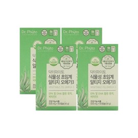 Doctor Pyto Dr. Phyto Vegetable Supercritical Altige Omega 3 500mg x 60 capsules x 4 boxes / 닥터파이토 식물성 초임계 알티지 오메가3 500mg x 60캡슐 x 4박스