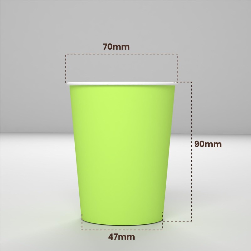 100 Paper Cups 200ml Eco Friendly Biodegradable Disposable Asport Warm