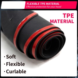 Maxzina Hood Protector For 2024-2025 Toyota Tacoma 2025 Tacoma 4Runner Hood Shield TPE