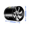 Round Inline Booster Duct Fan Exhaust Ventilation Fan with Low