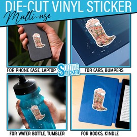 Cowboy Romance Era Sticker Pink Funny Book Lover Bookish Western Reader Booktok Reading Die-Cut Vinyl Stickers for Hard Hat Water Bottle Laptop Kindle Cars Aesthetic Decoration Stuff Gifts for Adults