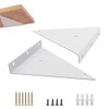 Pack of 2 Floating Shelf Brackets, Triangular Wall Bracket, Shelf