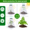 VICAMB 20 Pack Garden Cloches for Plants with 40PCS Ground