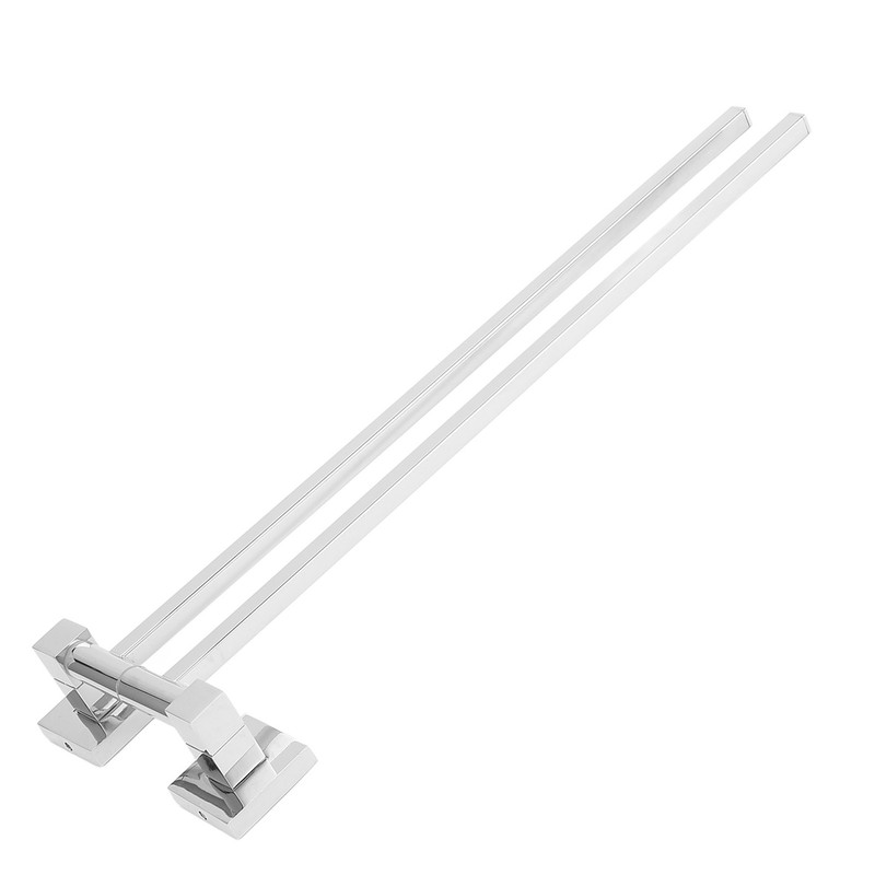 Stainless Steel Towel Rack Bar 180° Rotatable Towel Bathrobe Hanger