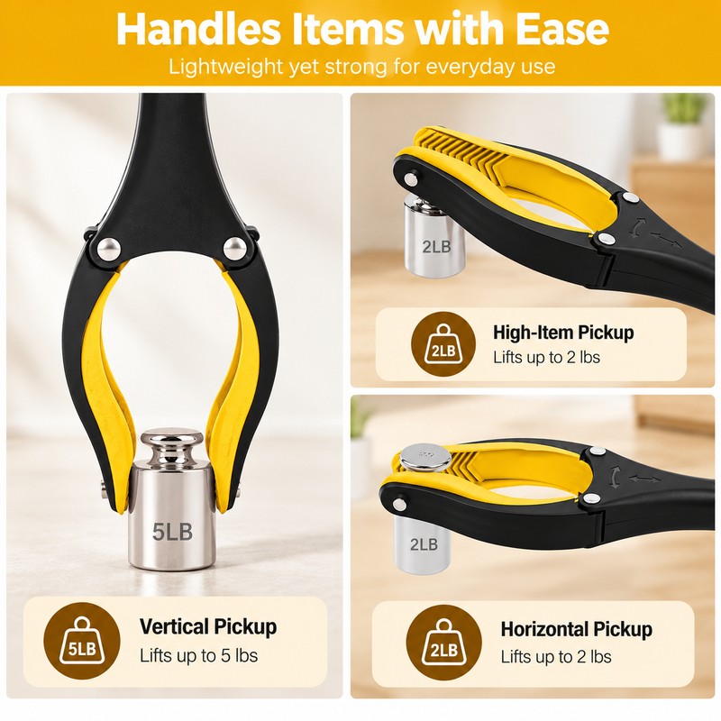 Foldable Grabber Reacher Tool for Seniors & Limited Mobility –
