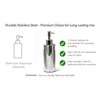 Stainless Steel Round Lotion Pump Dispenser (7.5OZ/220ML)