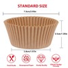Standard Natural Cupcake Liners for Baking 200 Counts - Caperci
