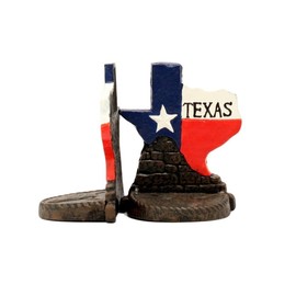 Western Moments Unisex Iron Texas Bookends Black One Size