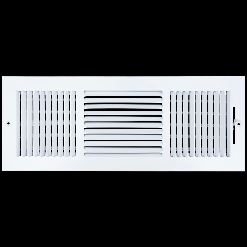 Fits 18x6 Duct Opening 3 Way Steel Air Supply Diffuser