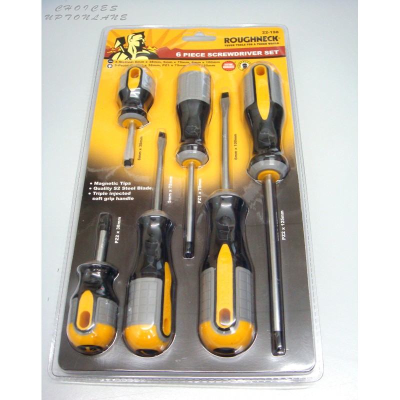 Roughneck ROU22198 Screwdriver Set - 6 piece