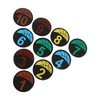 Flat Cones Spot Markers Numbered Floor Spot Markers Set Soccer