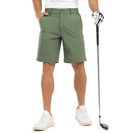 JHMORP Men's Golf Shorts Quick Dry Stretch Lightweight Cargo Work Summer Short (Green,CA 34)