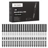 GC QUILL 48 Rollerball Pens 0.5mm Needle Point Black Liquid