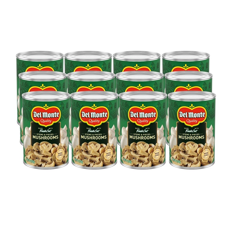Del Monte® Mushrooms Stems and Pieces 8 oz. Can, 12