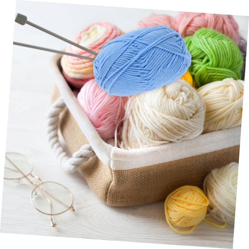 Tofficu 1Roll Portable Professional Cotton Yarn Multi Function Crocheting and