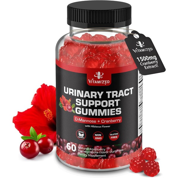 VITAMIZED VITAMIZED Potent Cranberry Gummies 1500mg with D Mannose -