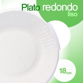 EXNIMA, Pack of 50 or 100 Biodegradable Disposable Sugarcane Fibre Plates Natural 100% Biodegradable Round Flat Dinner Plates for Meals, BBQs, Parties, Birthdays