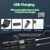LETEAPII Green Light Flashlight Rechargeable, Long Range Adjustable Focus Tactical