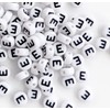 Bxwoum 100PCS Letter Beads 4X7mm Acrylic Alphabet Beads for Jewelry