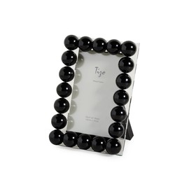 Tizo Design Women's Crystal Glass Ball Frame 4x6, Black, One Size