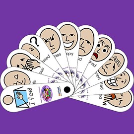 The Play Doctors I Feel Facial Expressions Fan - ASD/Autism/SEN Social Communication Aid for Children