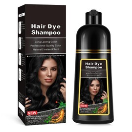 Shampoo con Color, Hair Dye Shampoo,Color Duradero, Seguro y no irritante, Apto Para Hombres Y Mujeres (500 Ml)