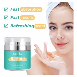 Mabox Retinol Crema Hidratante Hialurónica Facial 2.5% 50ml