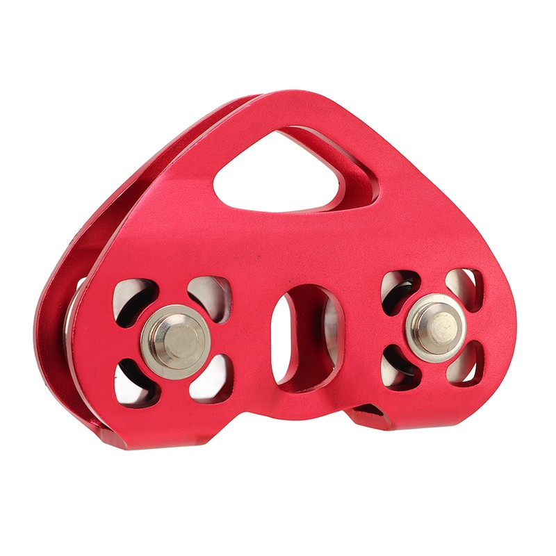 Mountaineering Climbing Double Axle Double Zip Line Trolley Steel Rope