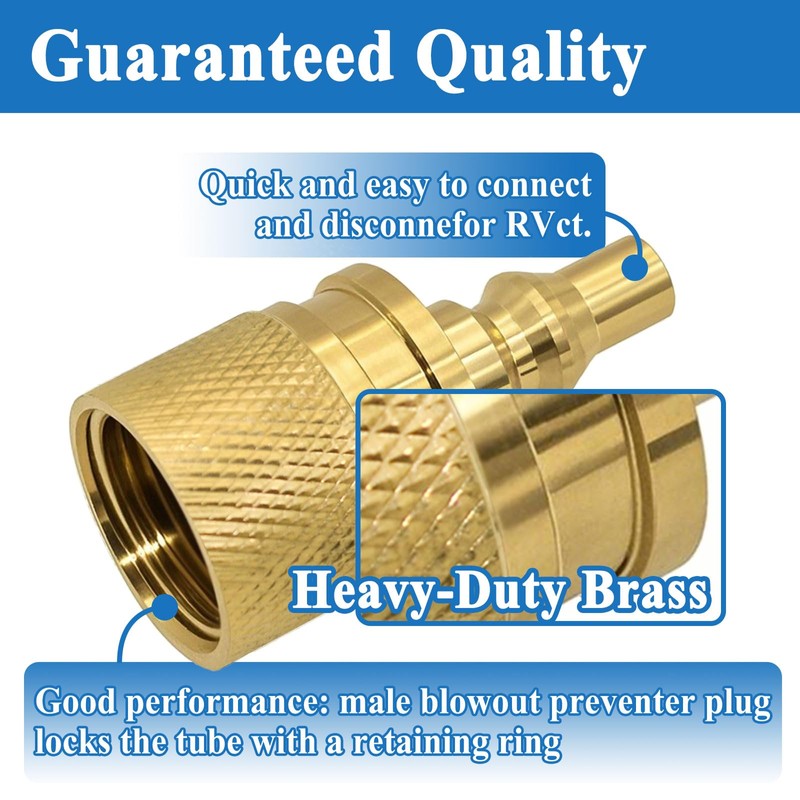 Alsoyixia F276329 Propane Cylinder Fill Plug, 7/8" Female POL, for