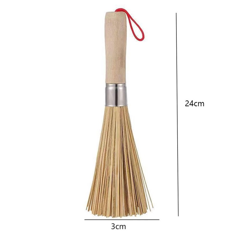 Sasara Bamboo Pot Cleaning Kitchen Brush Bamboo Handle Kitchen Utensils