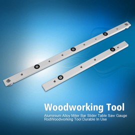 Miter Bar, Aluminium Alloy Miter Bar Slider Easy to Install Table Saw Gauge Rod Woodworking Tool T-Slot Track Bar Rail for Router Tables and Woodworking(300mm)