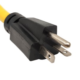 Parkworld 78868 NEMA 6-20P to TT-30R Straight RV 30A Outlet, 125 Volt 2FT