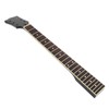 Wooden Folk Guitar Neck Fretboard Musical Instrument Part Black and