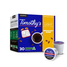 Timothy`s Breakfast Blend Single Serve Keurig K-Cup Pods for Keurig Brewers, 30 Count
