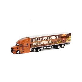 Mack Anthem 18-Wheeler Tractor-Trailer Brown w/Graphics Smokey Bear Help Prevent Wildfires Hobby Exclusive 1/64 Diecast Model by Greenlight 30323