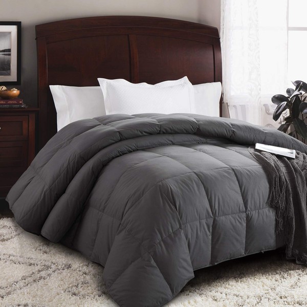 HOMBYS Luxurious 90" x 90" Goose Down Comforter Queen Size