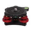 LP‑64 Camera Tripod Leveling Base, Triple Wheel Leveler Bubble Level