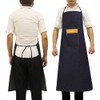 SEIWEI Denim Work Apron, Unisex Denim Apron Workwear, Multifunctional Kitchen