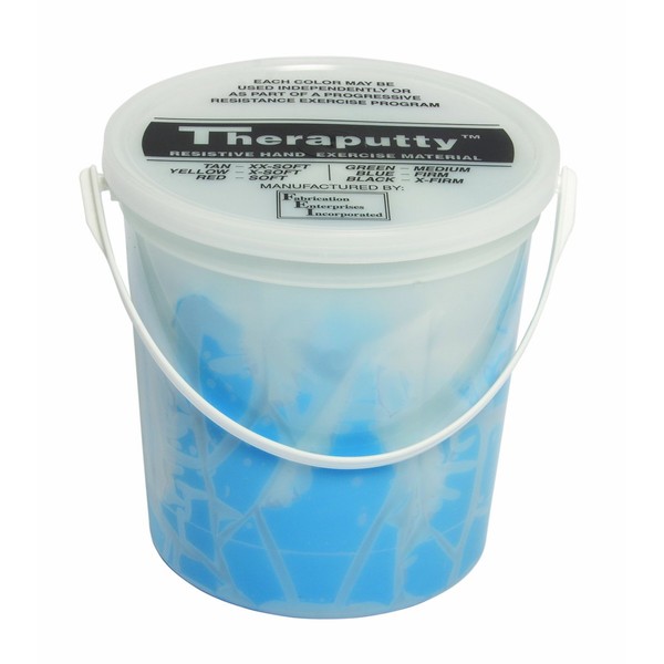 CanDo Theraputty Plus Hand Exercise Putty for Rehabilitation, Exercises, Hand Thearpy, Occupational Therapy, Hand Strengthening, Improve Motor Skills, Stress Relief 5-pound Blue Firm