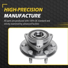 OWAYSAFE [ABS Models] Front or Rear Wheel Bearing and Hub for 2009-2017 Chevy Traverse 2007-2017 GMC Acadia Limited 2007-2010 Saturn Outlook 2008-2017 Buick Enclave Assembly Replacement Pair - 513277
