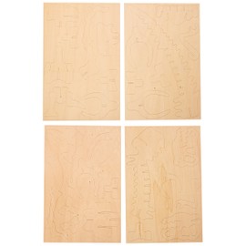 Puzzled 3D Puzzle Big Tyrannosaurus Wood Craft Construction Model Kit Educational DIY Wooden Dinosaur Toy Assemble Model Unfinished Crafting Hobby Puzzle to Build & Paint for Decoration 29pcs Pack