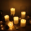 Stonebriar 6 Count Real White Wax 3x4 Flameless LED Pillar