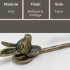 Knobs By Blossom Vintage Antique Brass Iron Wall Hooks Tie