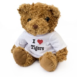 Big Red Egg I LOVE TIGERS - Teddy Bear - Cute Soft Cuddly Adorable - Gift Present