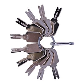 JEENDA (10) Forklift Key for Clark Yale Hyster Komatsu Gradall Gehl Crown New Holland Caterpillar JLG Daewoo & More 166 6T-2663 1430 7738-4578 A214062 51335040 186304 090-32025 ELI80-0090