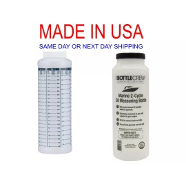 Undisclosed Attwood 11873-1 Wide-Mouth Marine Fuel/Oil Mixing Bottle 1-Quart 2 stroke motor
