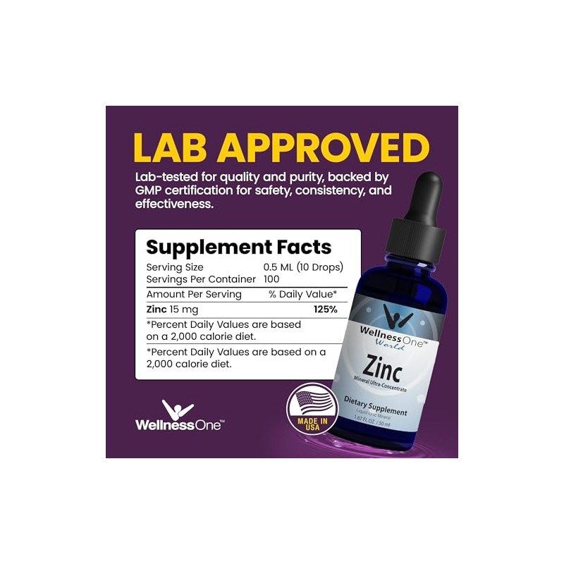 Zinc - Best Liquid Ionic Mineral Supplement - Supports Immune