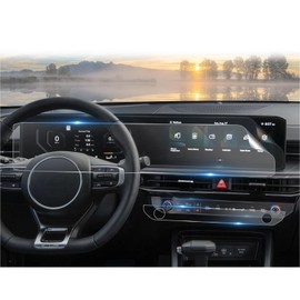 CDEFG (4Pcs for 2025 2026 Kia K5 Screen Protector, 12.3 Inch Cluster Touchscreen + AC, K5 (LXS, GT-Line, GT, EX) Accessories 4Pcs Nano Film